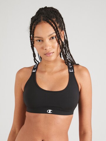 Champion Authentic Athletic Apparel Bralette Sports bra in Black: front