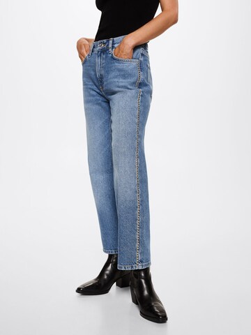 MANGO Regular Jeans 'Topanga' in Blue: front