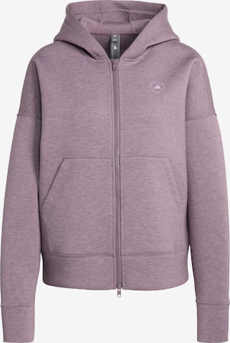 ADIDAS BY STELLA MCCARTNEY - Sudadera con cremallera deportiva 'Scuba' en lila: frente
