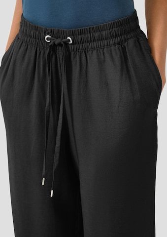 Wide Leg Pantalon QS en noir