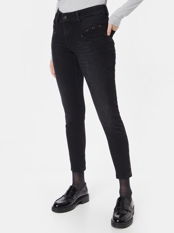 Coupe slim Jean 'Alexa' FREEMAN T. PORTER en noir : devant