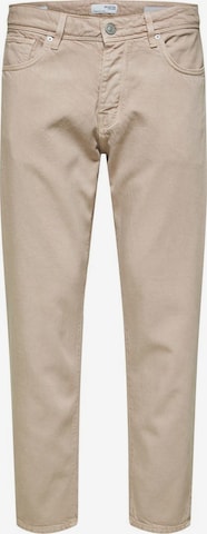 SELECTED HOMME Regular Jeans 'ALDU' in Beige: predná strana