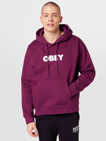 Obey Sweatshirt in Red: front