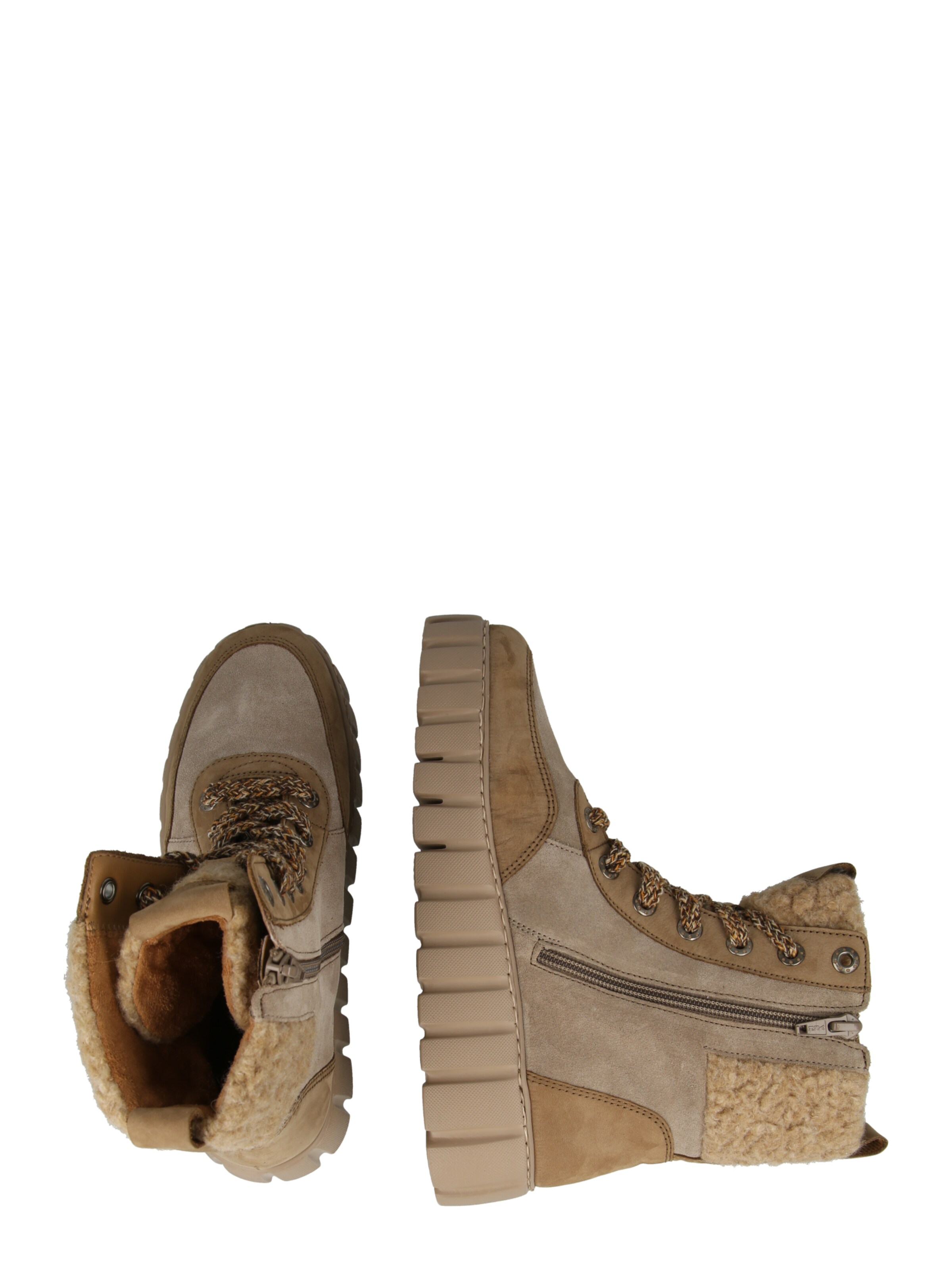 GABOR Schnürstiefelette in Beige