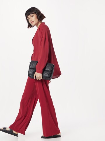 PATRIZIA PEPE Wide leg Broek in Rood