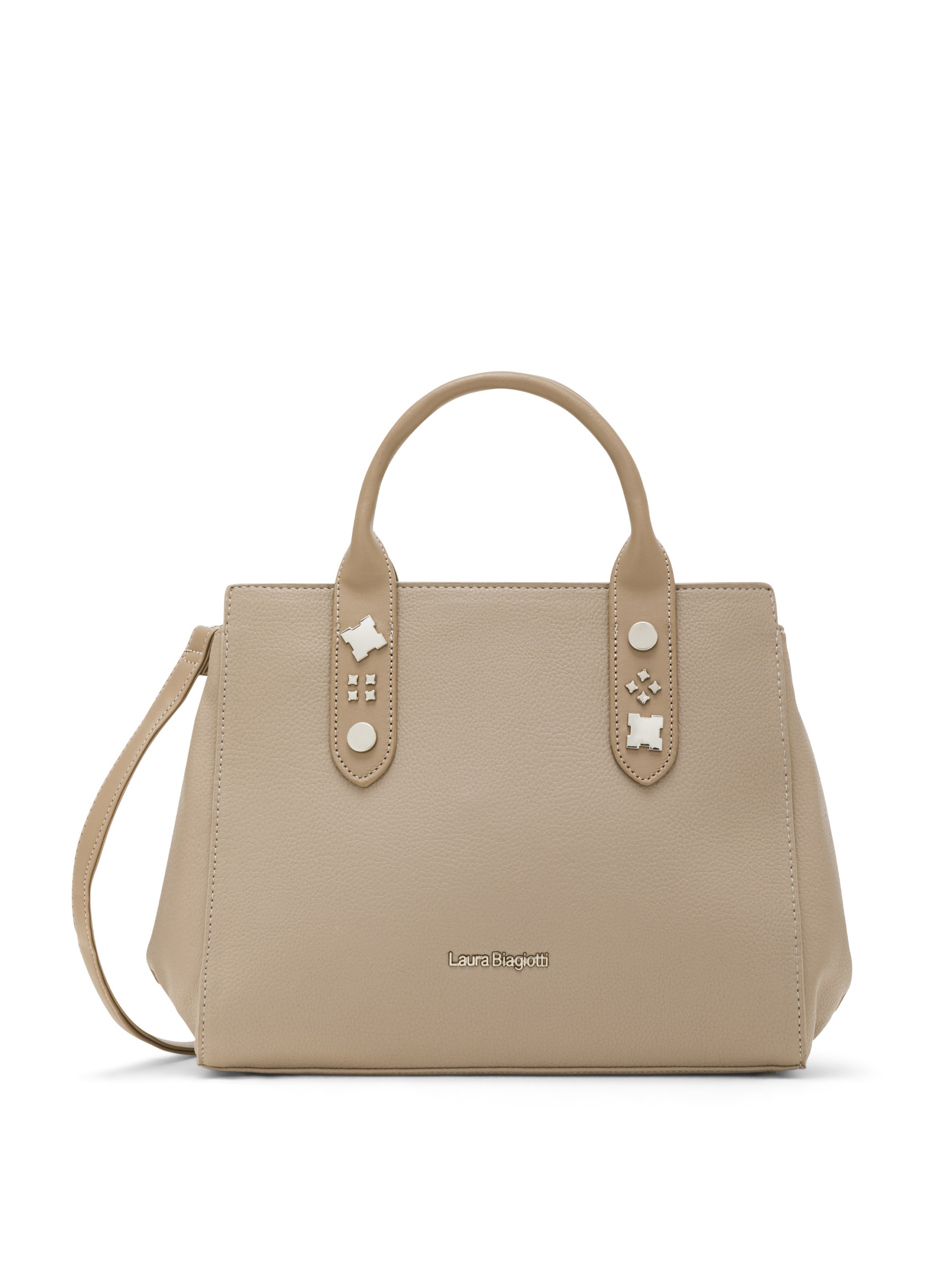 Borsa a mano 'Saraby 1' di Laura Biagiotti in beige: frontale