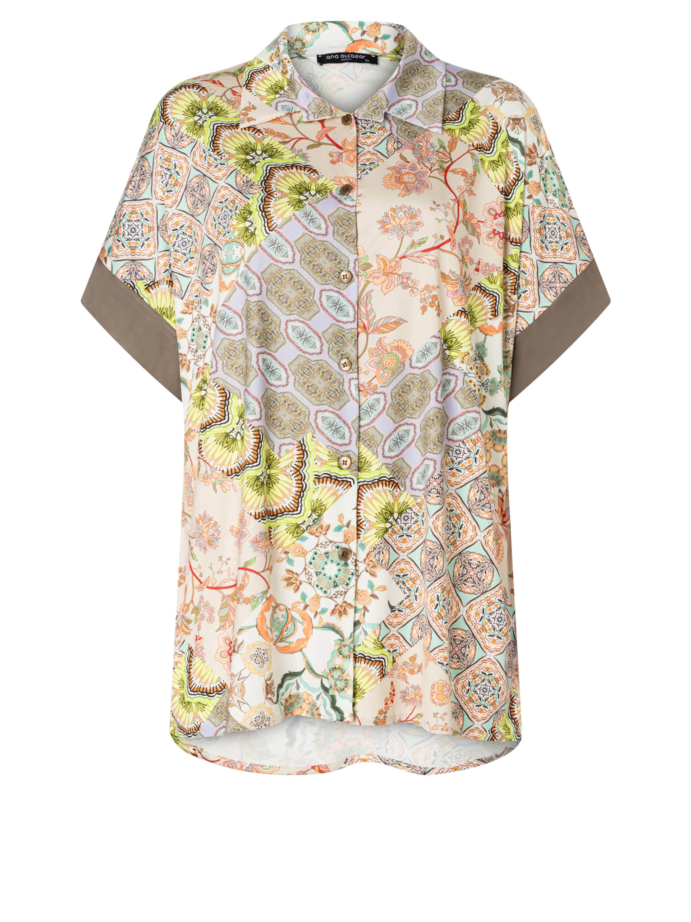 Ana Alcazar Blouse 'Dorellu' in Bruin: voorkant