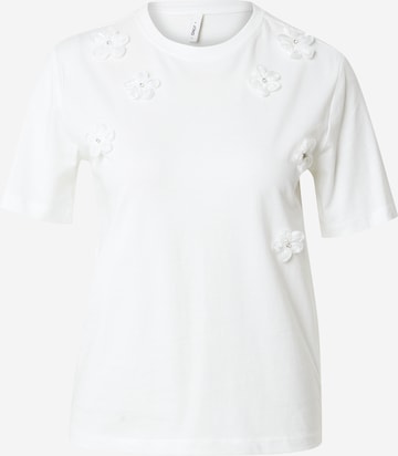 ONLY Shirt 'ONLOLIVIA' in Wit: voorkant