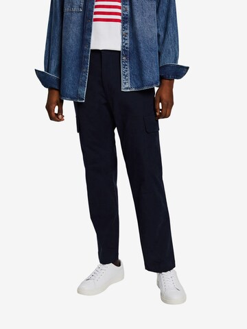 ESPRIT Regular Cargobroek in Blauw: voorkant