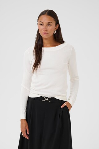 Kaffe Pullover 'Lizza' in Weiß: Vorderseite