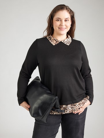 T-shirt 'CARALBA' ONLY Carmakoma en noir : devant