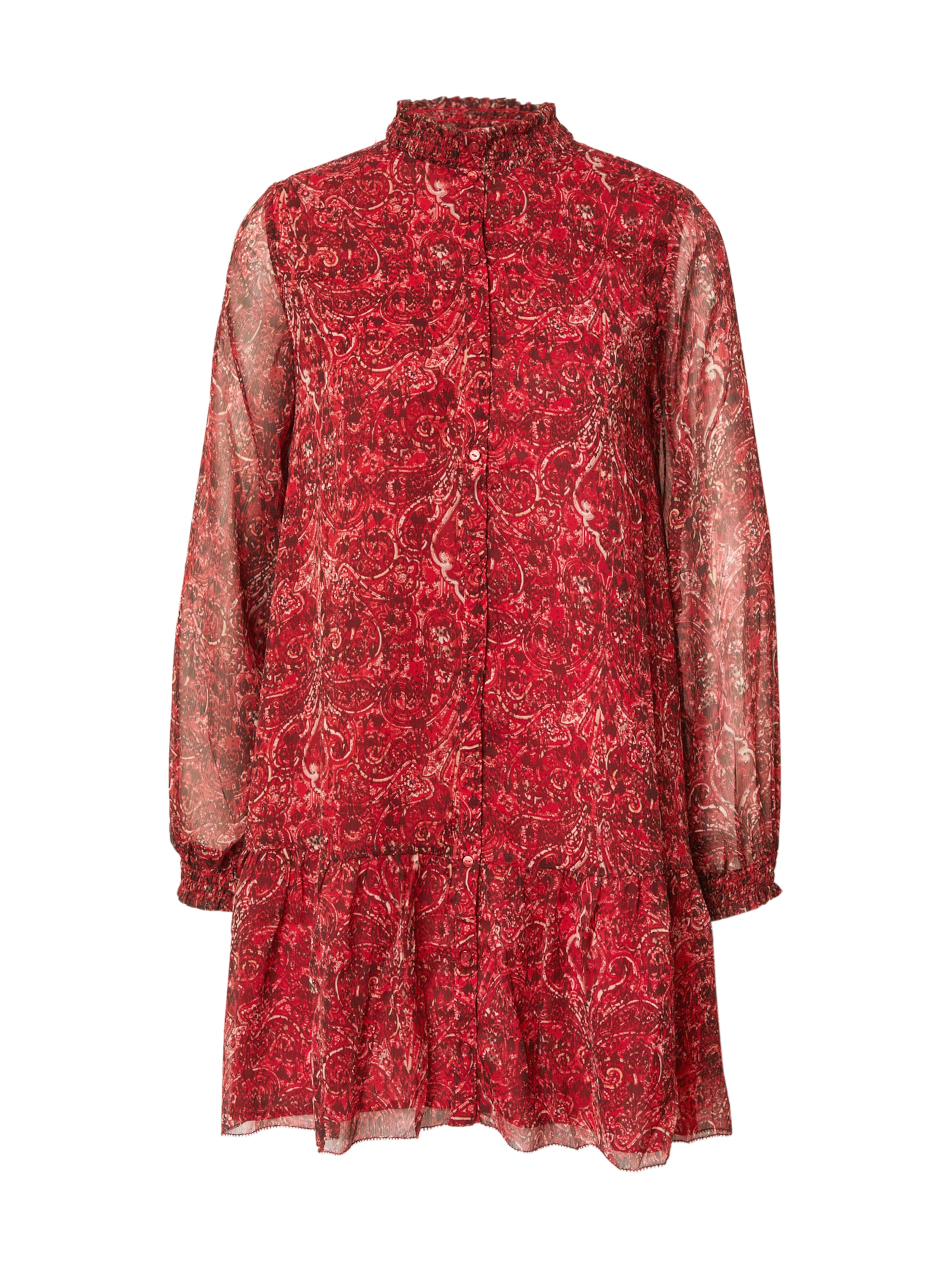 Pepe Jeans Shirt Dress in Red: front