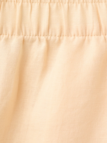 MANGO Loosefit Bukser 'Lino' i gul