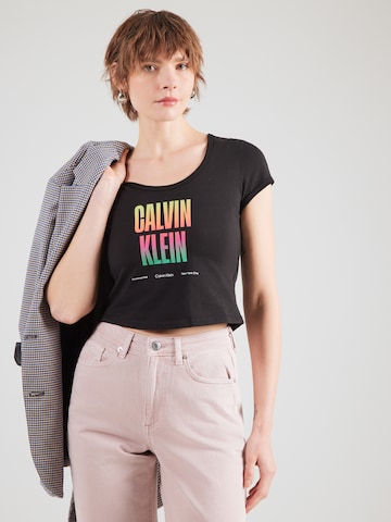 Calvin Klein Jeans tavaline Särk 'Pride', värv must: eest vaates