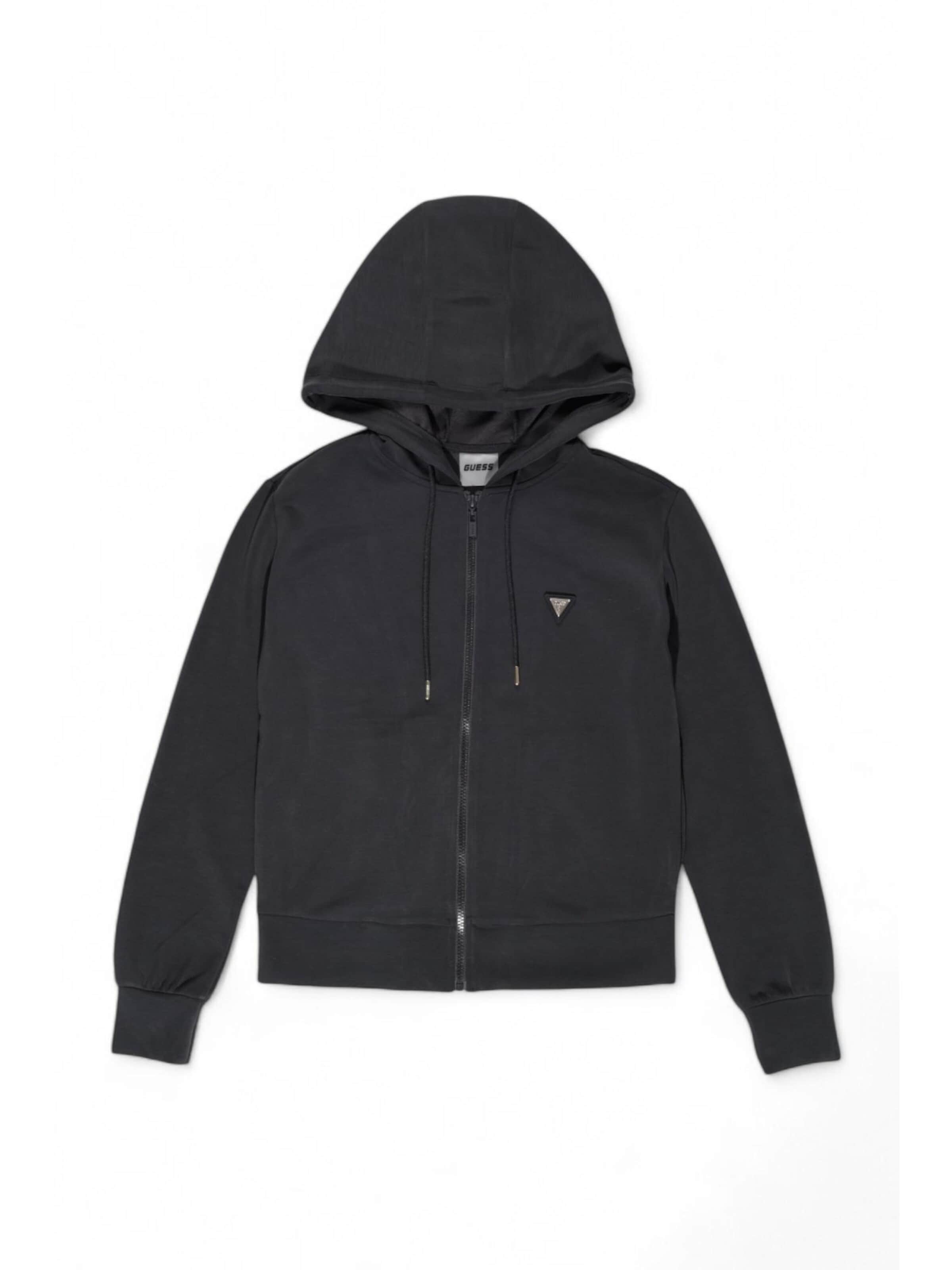 GUESS - Sudadera 'OLYMPE FULL ZIP V4YQ06 KCAY2' en negro: frente