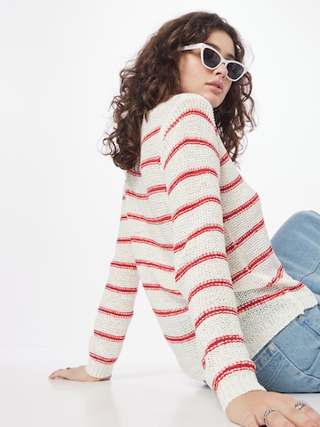 JDY Sweater 'MORE' in White