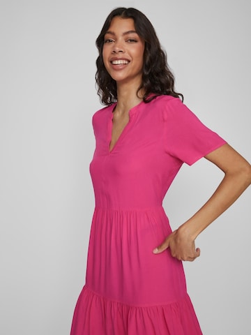 VILA Shirt Dress 'Paya' in Pink