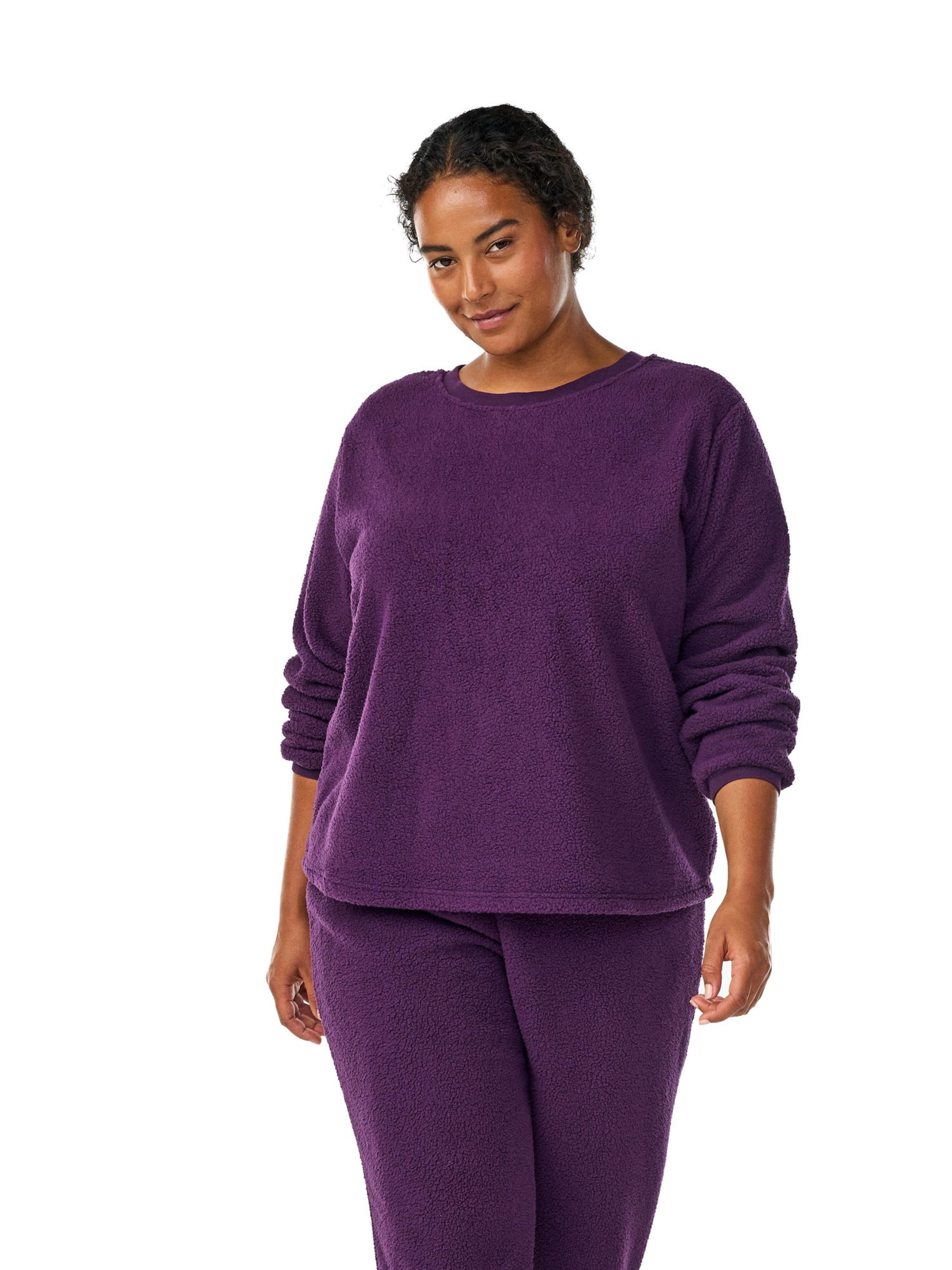 Zizzi Pulóver 'MKARLI' - lila: elől