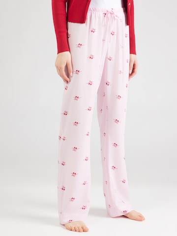 Hunkemöller regular Παντελόνι σε ροζ: μπροστά