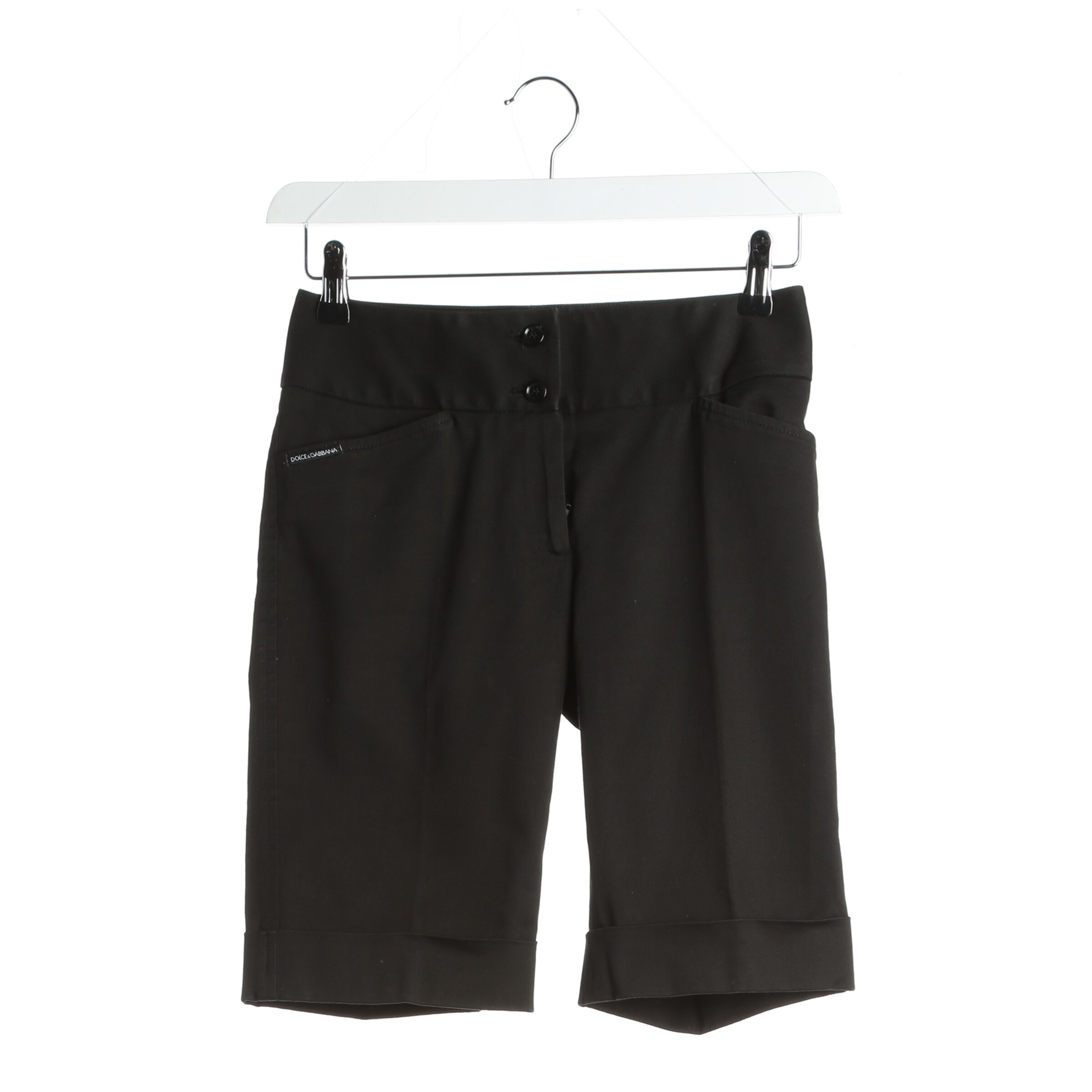 DOLCE & GABBANA Shorts in XXS in Black: front