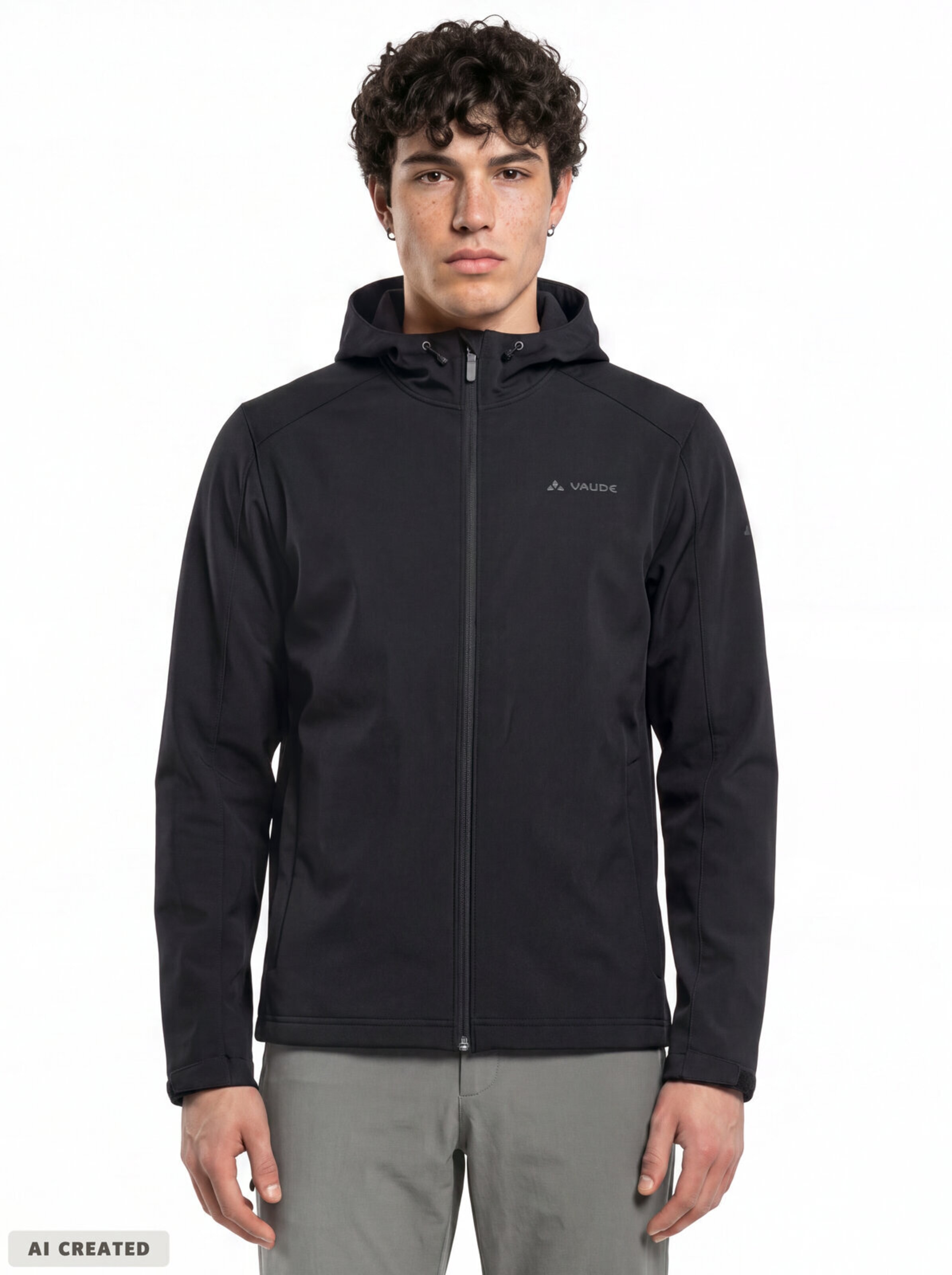VAUDE Between-season jacket in Black: front