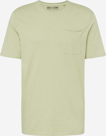 Only & Sons T-Shirt 'ROY' in Grün: predná strana