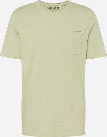 Only & Sons T-Shirt 'ROY' in Grün: predná strana