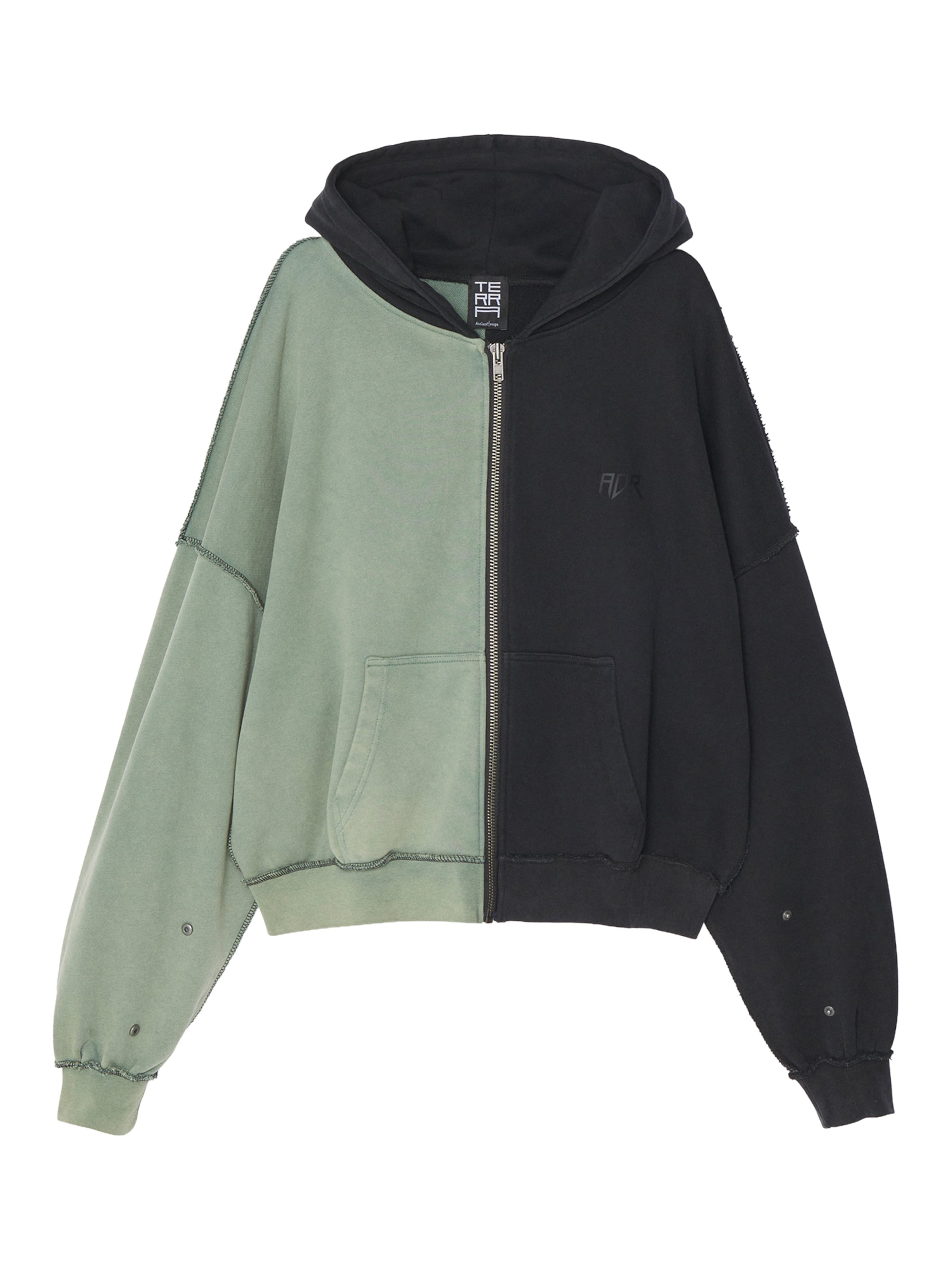 Atelier de roupa Суичъри с качулка в зелено: отпред