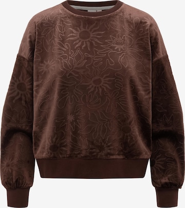 Sweat-shirt 'Wuss' Ragwear en marron : devant