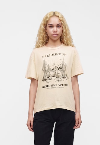 BILLABONG T-shirt 'HEADING WEST' i beige: framsida