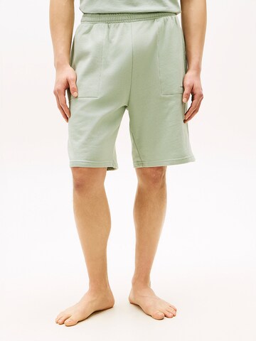 TOMMY HILFIGER Regular Pyjamabroek 'Essential' in Groen: voorkant