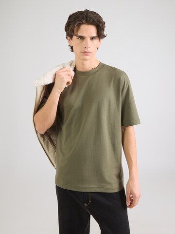 T-Shirt HOLLISTER en vert : devant