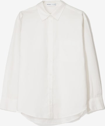 Bluză de la Bershka pe alb: față