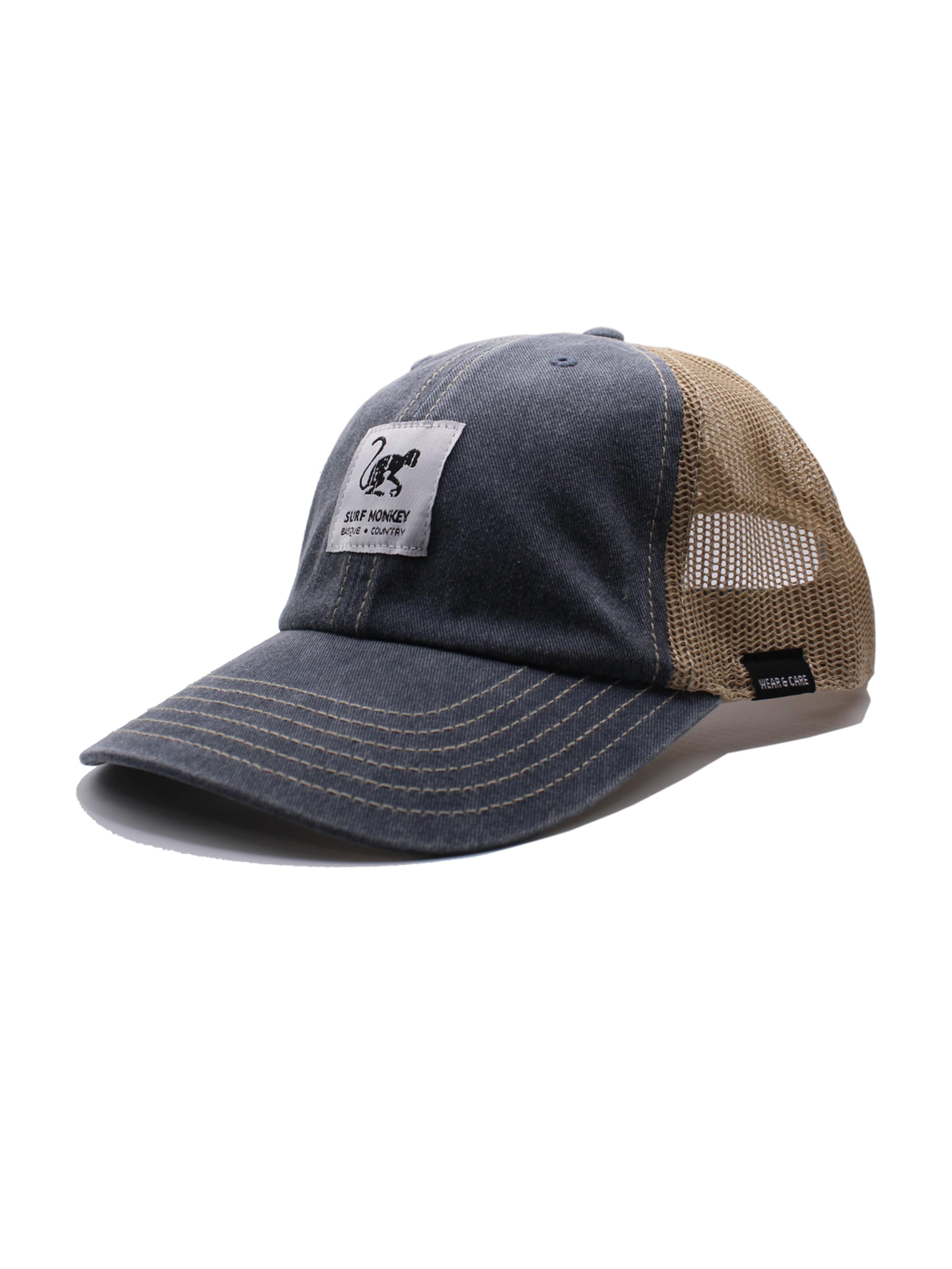 Surf Monkey - Gorra deportiva 'Trucker Kappe Lona Organico' en azul: frente