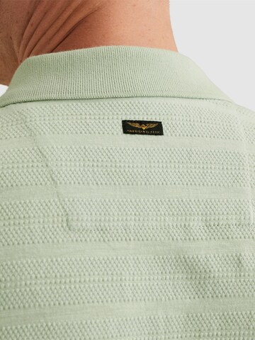 PME Legend - Camiseta 'Polo shirt in jersey with stripe pattern' en verde