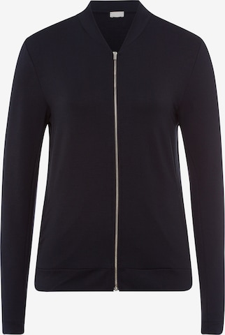 Hanro Zip-Up Hoodie 'Balance' in Black: front