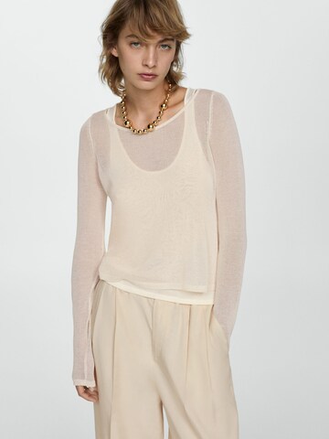 MANGO Trui 'BRIDGET' in Beige: voorkant