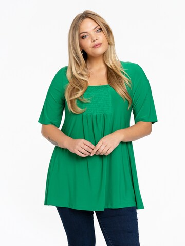 YOEK Tunic in Green: front