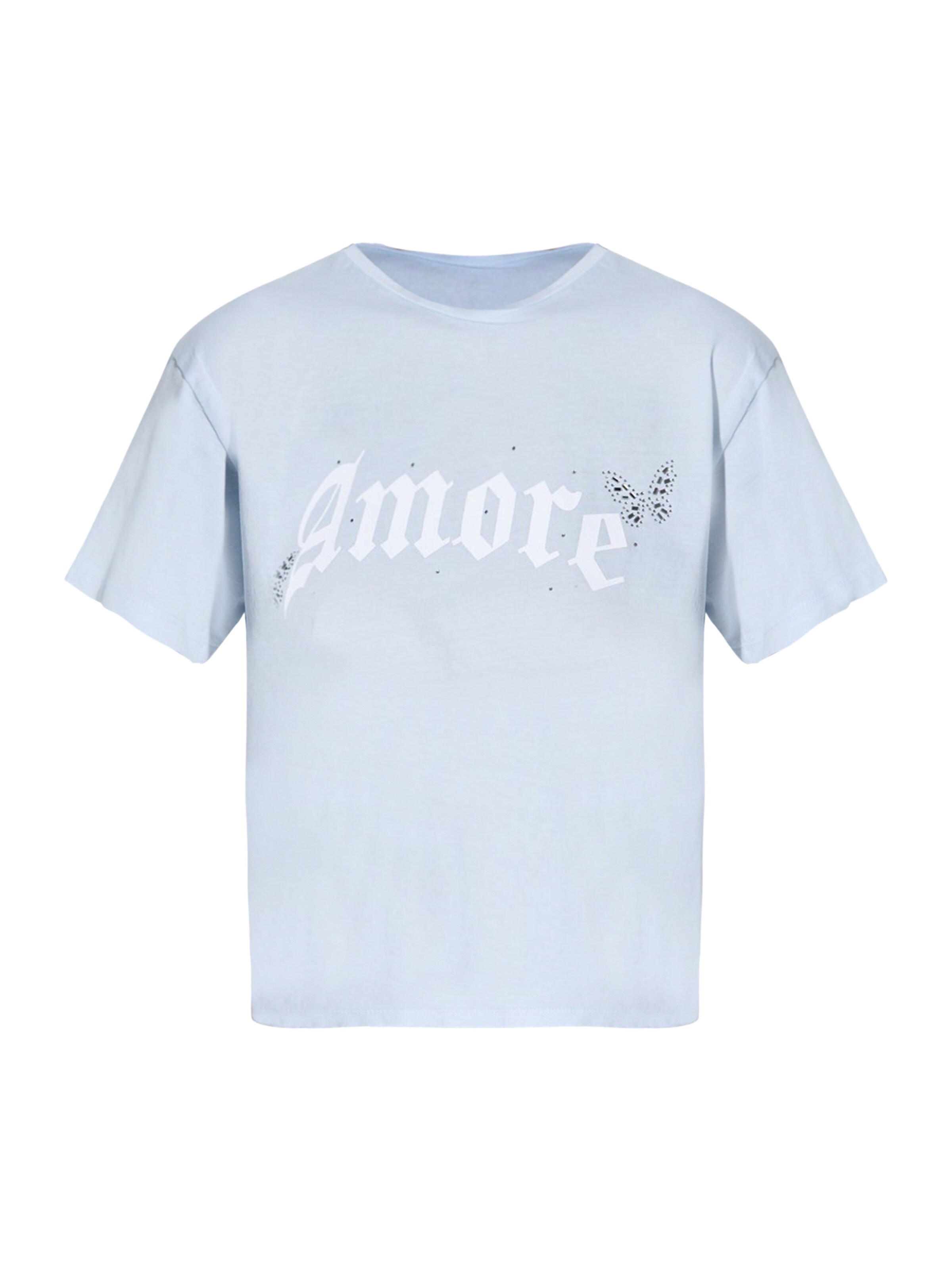 T-shirt No Matter What en bleu : devant