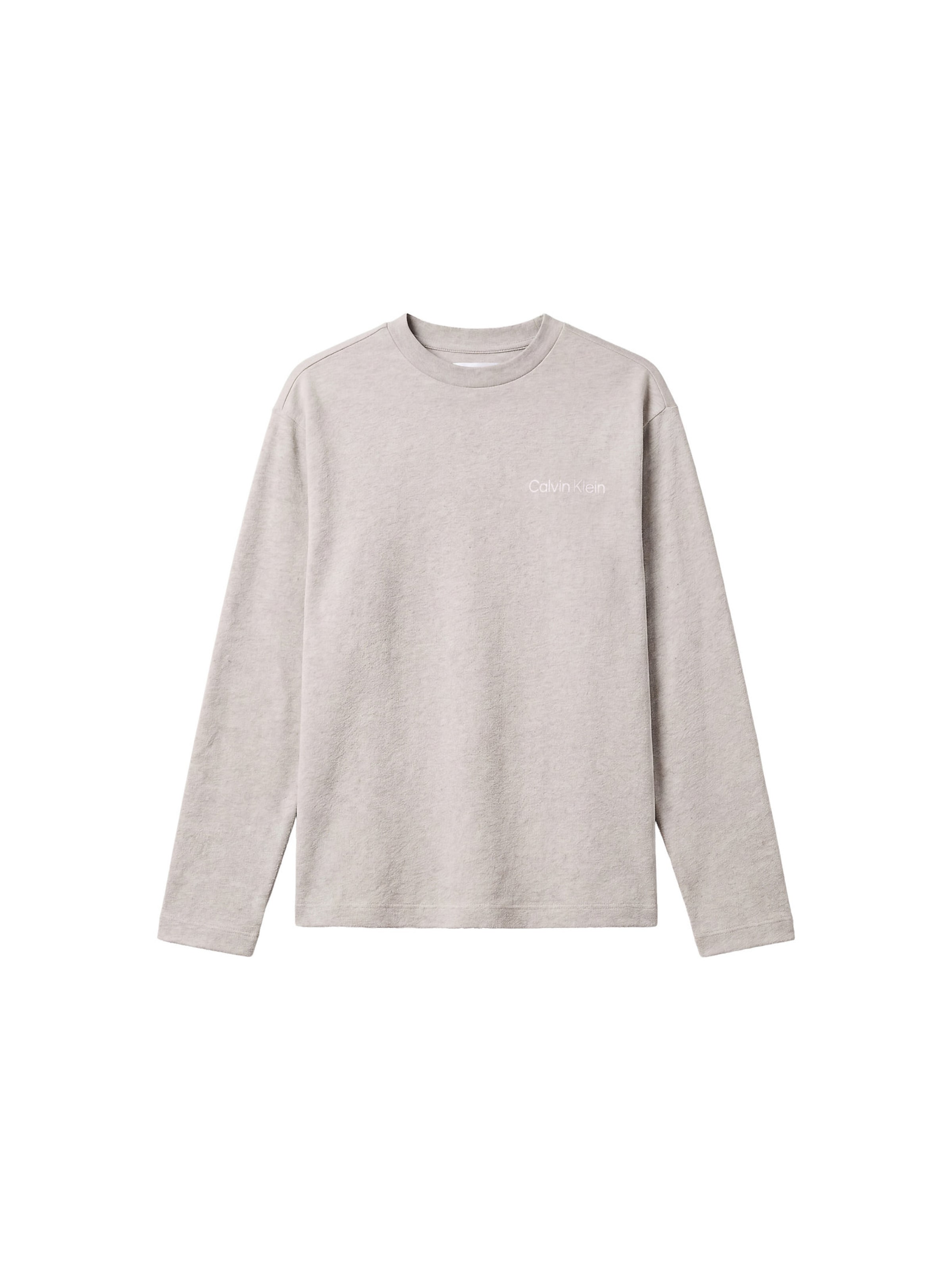 Pyjama long 'Cotton Classics' Calvin Klein en gris : devant
