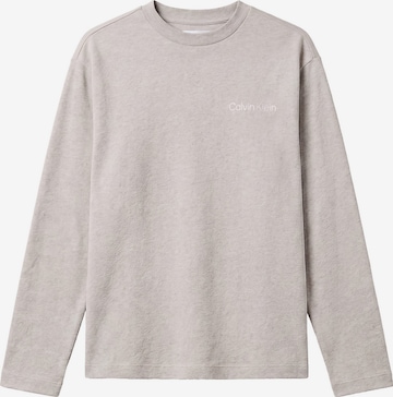 Pyjama long 'Cotton Classics' Calvin Klein en gris : devant