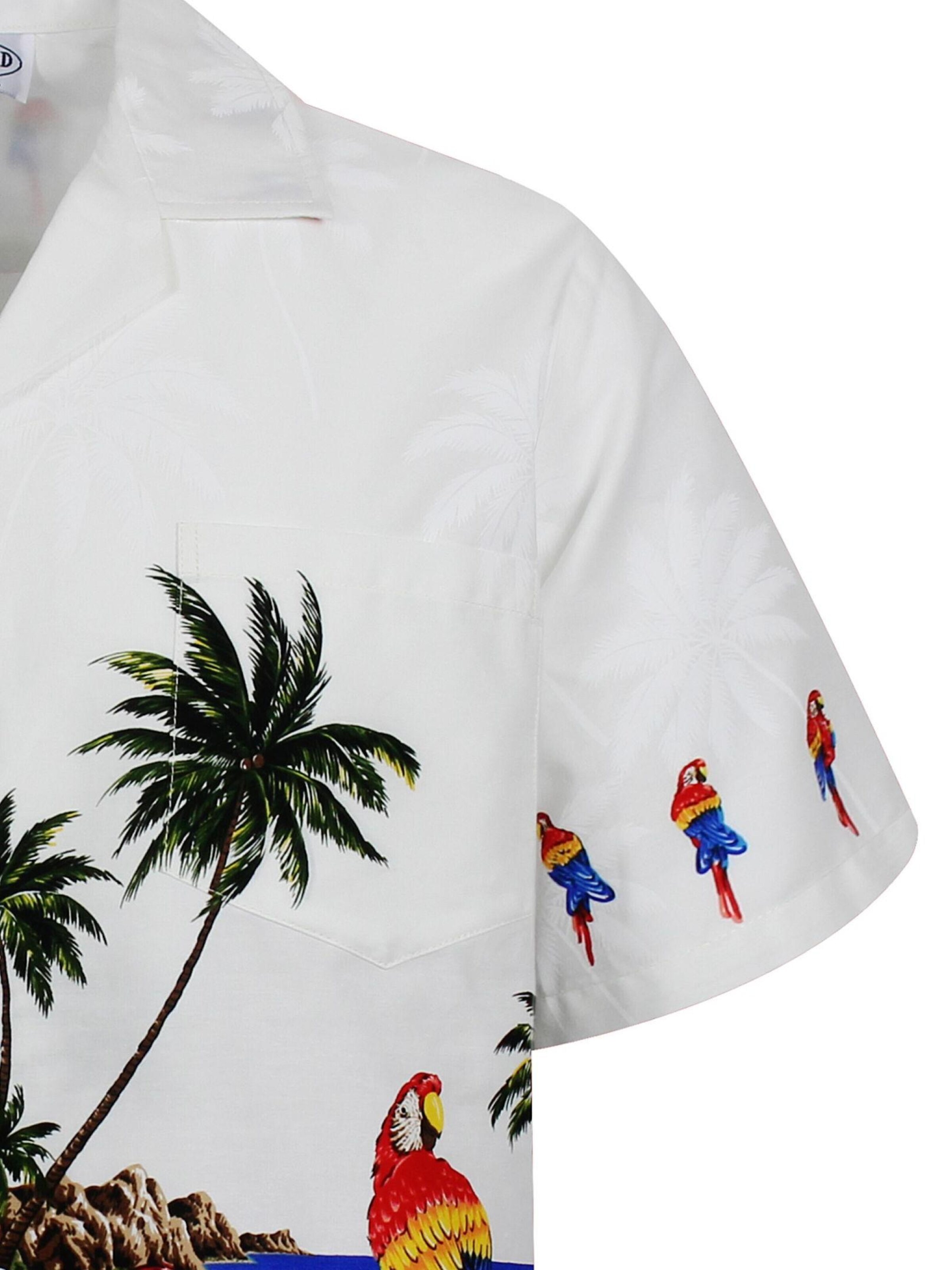 Pacific Legend Regular fit Overhemd 'Papagei' in Wit