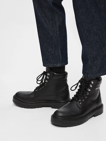 Karl Lagerfeld Boots 'Miles' in Schwarz: Vorderseite