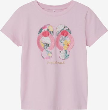 T-Shirt 'FRANSISCA' NAME IT en rose : devant