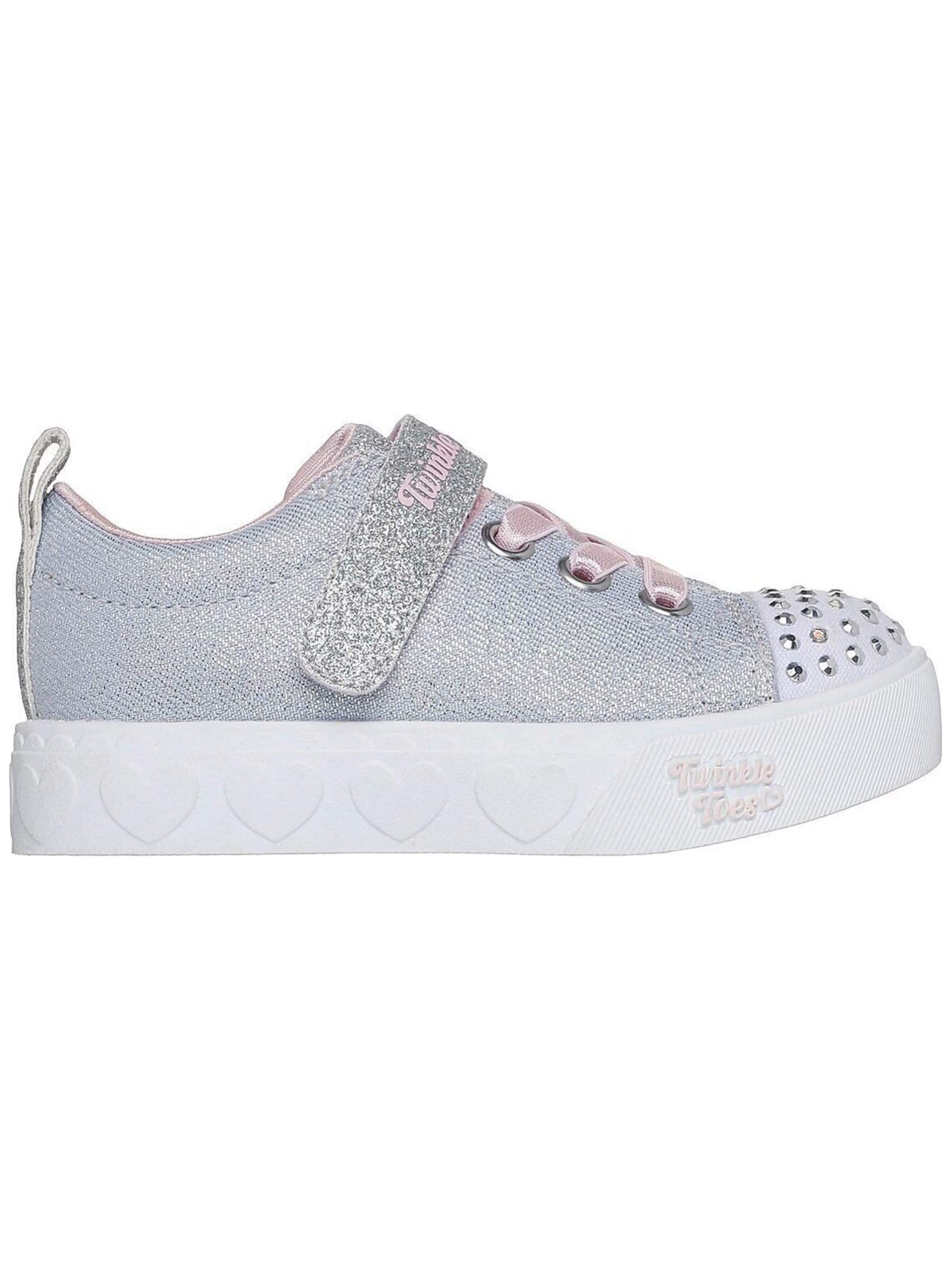 SKECHERS Sportschoen 'Heart Steps - Shimmer Sweetie' in Grijs