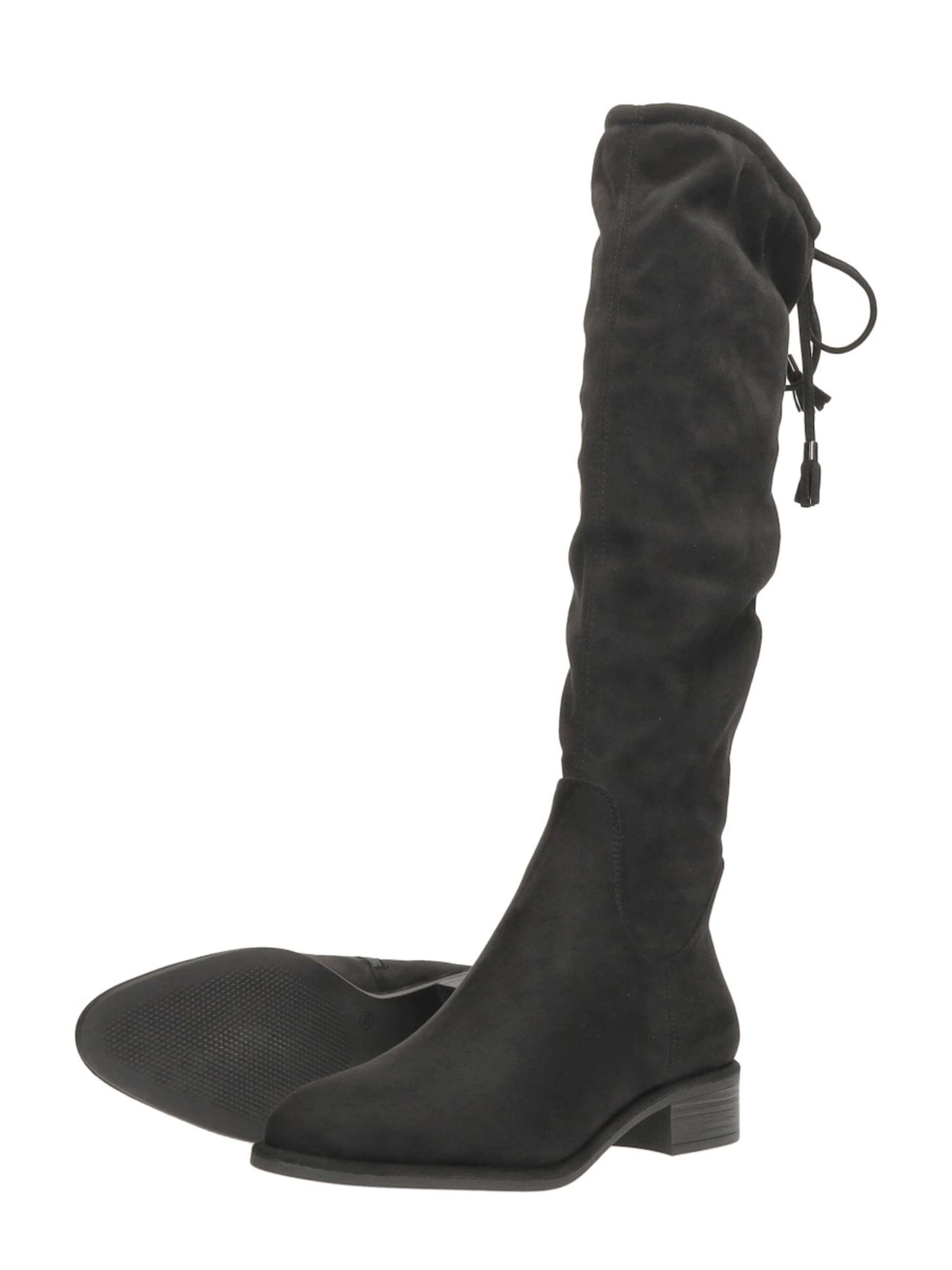 MARCO TOZZI Boots 'Lange Laarzen' in Zwart