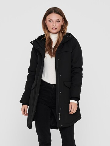 Parka mi-saison 'Maastricht' ONLY en noir : devant