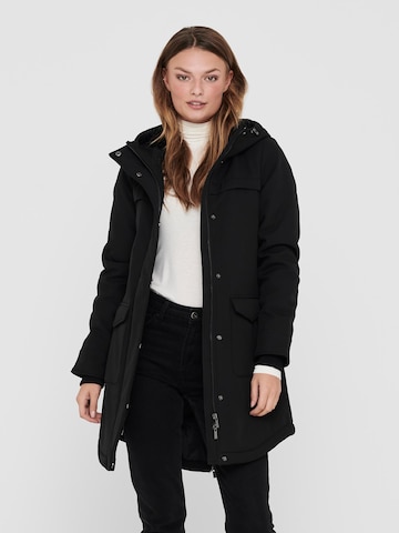 Parka mi-saison 'Maastricht' ONLY en noir : devant