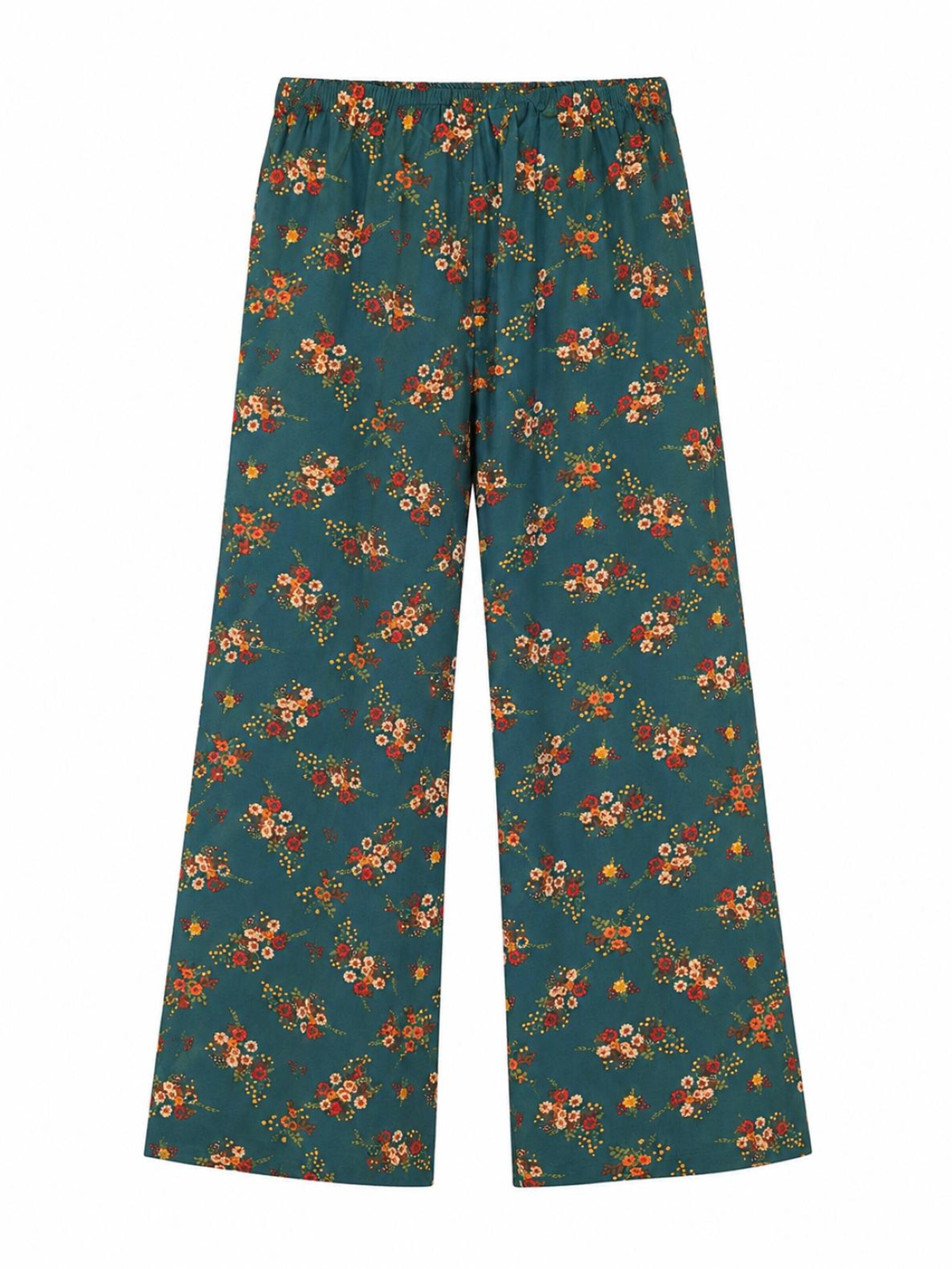 PfauGermany Regular Harem Pants 'Loung Relax and Trendy Light Trauser' in Green: front