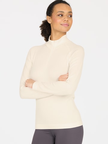 T-shirt fonctionnel Athlecia en blanc : devant